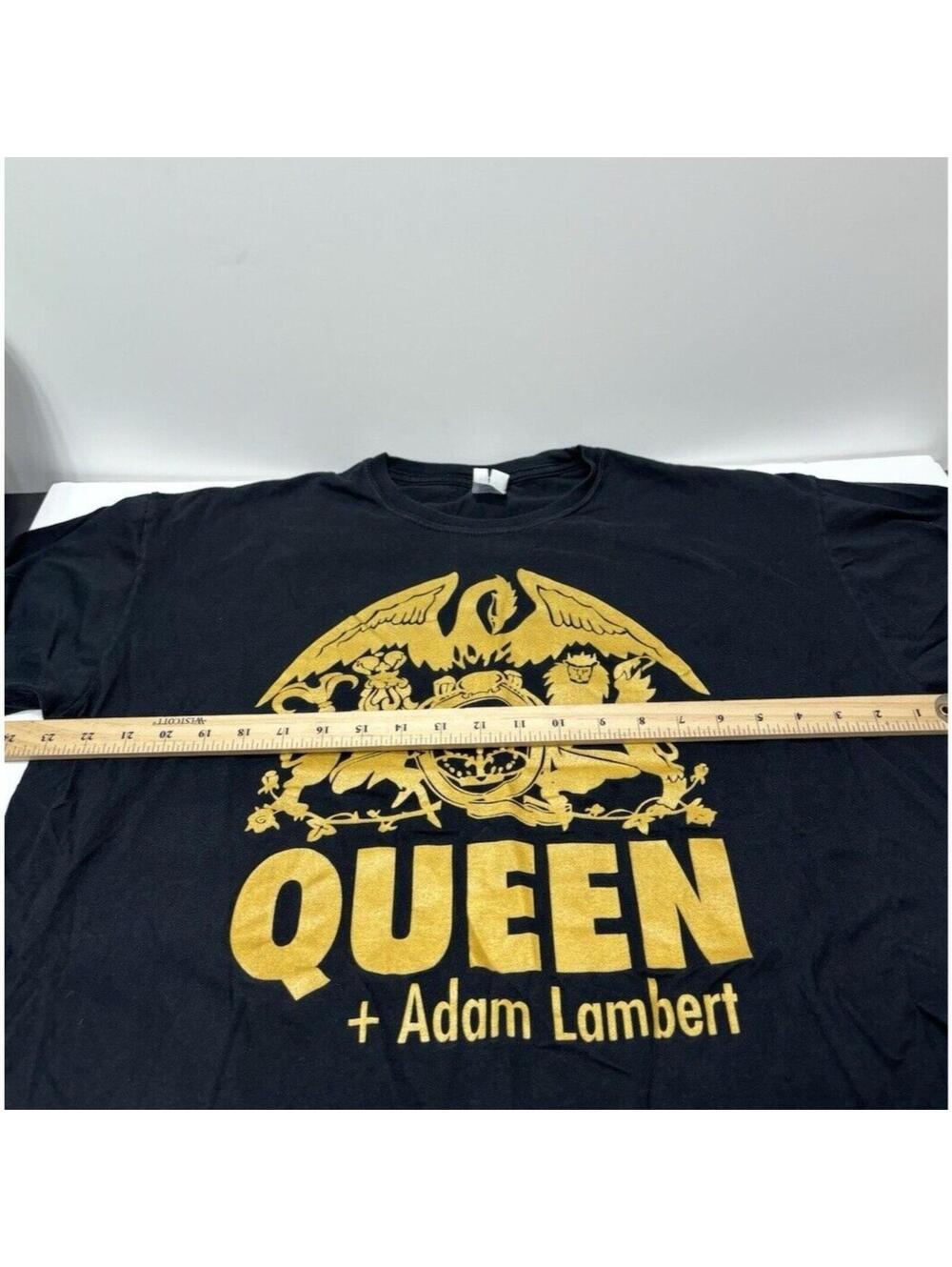 Queen Band North American Tour T-Shirt w/ Adam Lambert – Black & Yellow GUC 2XL - Picture 4 of 6